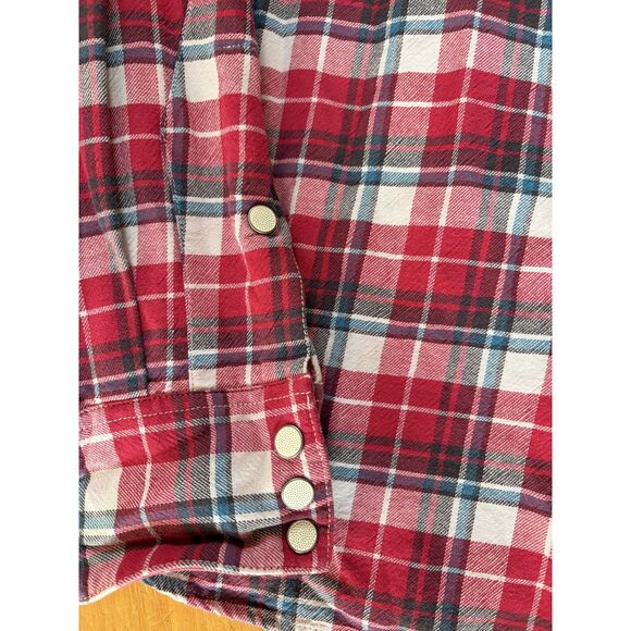 NWOT Women's Ralph Lauren RRL Vintage Plaid Snap Button Western Shirt size 2 - Picture 6 of 6